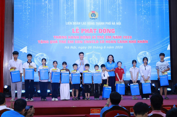 Liên đoàn Lao động thành phố Hà Nội phát động Tháng hành động vì trẻ em năm 2026- Ảnh 2.