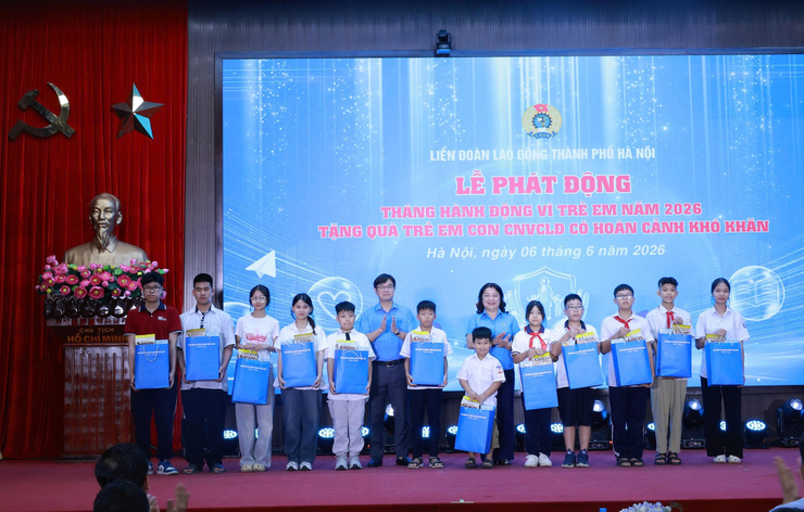 Liên đoàn Lao động thành phố Hà Nội phát động Tháng hành động vì trẻ em năm 2026- Ảnh 1.