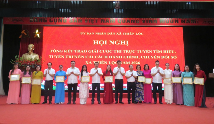 Tổng kết Cuộc thi trực tuyến "Tìm hiểu, tuyên truyền về Cải cách hành chính và Chuyển đổi số" năm 2026 trên địa bàn xã Thiên Lộc- Ảnh 2.