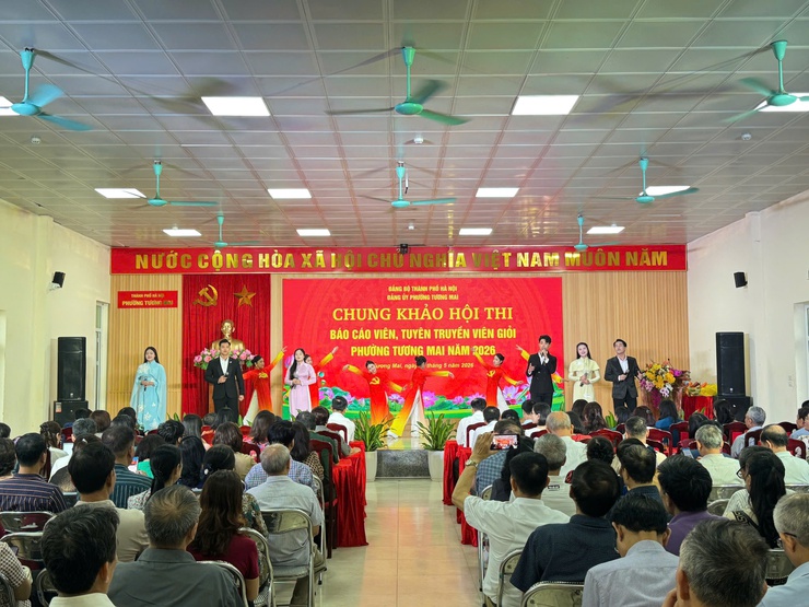 Phường Tương Mai tổ chức thành công Hội thi Báo cáo viên, tuyên truyền viên giỏi năm 2026- Ảnh 1.