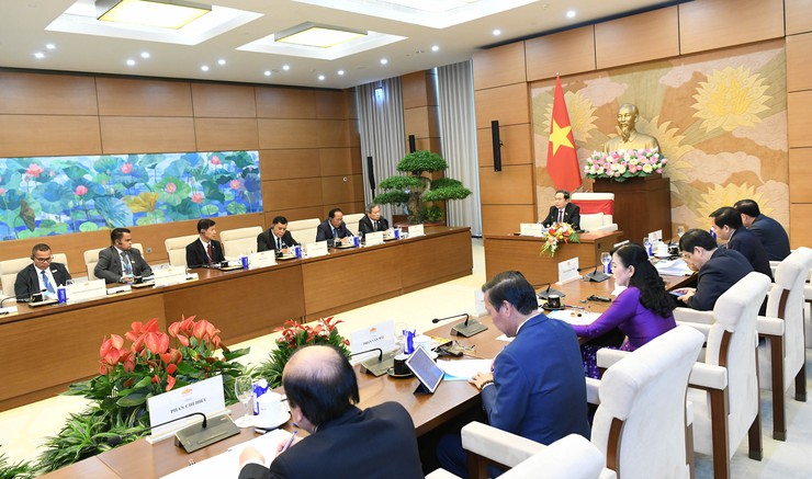Chủ tịch Quốc hội Trần Thanh Mẫn tiếp Lãnh đạo các thành phố ASEAN- Ảnh 7.