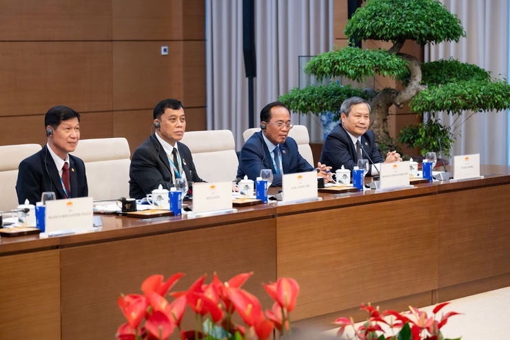 Chủ tịch Quốc hội Trần Thanh Mẫn tiếp Lãnh đạo các thành phố ASEAN- Ảnh 9.