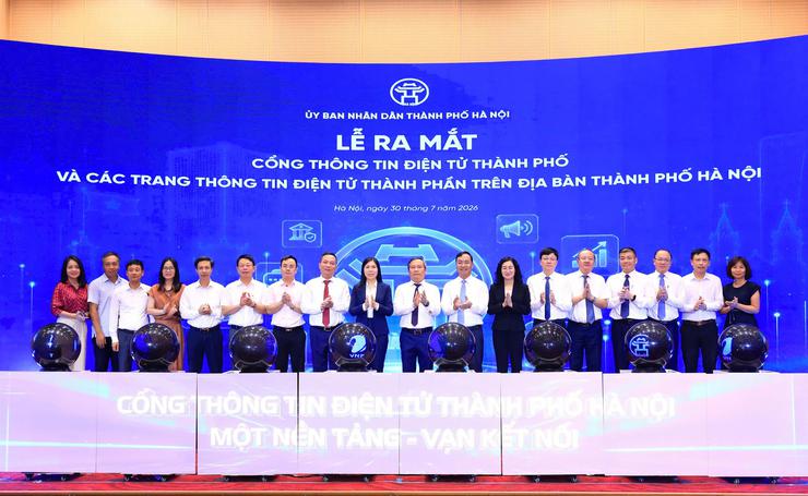 Hà Nội ra mắt nền tảng Cổng Thông tin điện tử Thành phố và các trang thông tin thành phần- Ảnh 1.