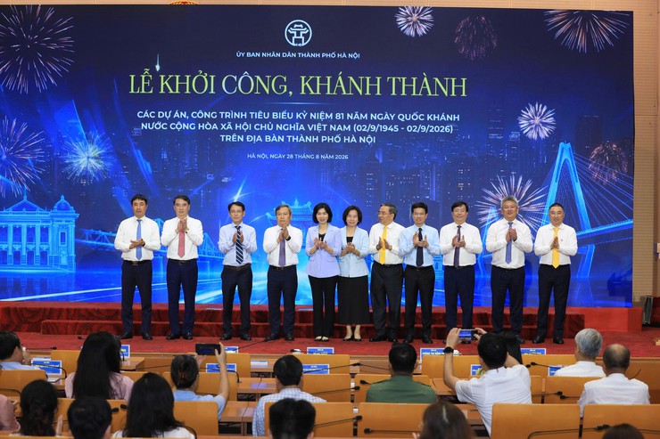 Hà Nội khởi công, khánh thành 17 dự án, công trình tiêu biểu chào mừng kỷ niệm 81 năm Quốc khánh 2/9- Ảnh 12. Hà Nội khởi công, khánh thành 17 dự án, công trình tiêu biểu chào mừng kỷ niệm 81 năm Quốc khánh 2/9- Ảnh 12.