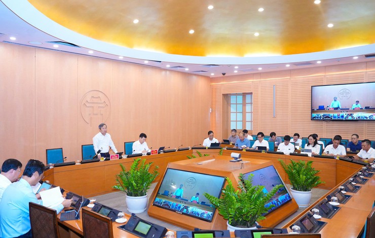 Chủ tịch Hà Nội Vũ Đại Thắng: Nghiên cứu tổng thể, xử lý căn cơ ngập úng lưu vực sông Bùi, sông Tích- Ảnh 1.