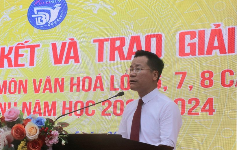 TS. Lê Đức Thuận - Trưởng phòng GD&ĐT quận Ba Đình thông tin về kết quả kỳ thi.