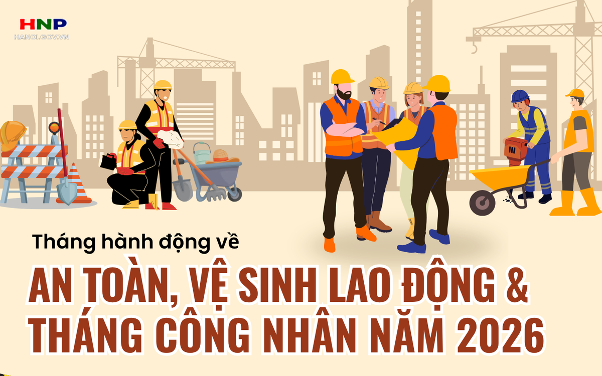 Tháng hành động về An toàn, vệ sinh lao động và Tháng Công nhân năm 2026