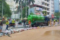 Thông tin chính thức hỗn hợp bùn phun lên mặt đất khi khoan hầm đường sắt đô thị Nhổn - ga Hà Nội