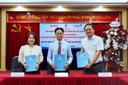 Ký kết Hợp đồng hợp tác cho vay và tín dụng đối với Dự án Đầu tư xây dựng hạ tầng kỹ thuật cụm Công nghiệp làng nghề Ngọc Mỹ - Thạch Thán