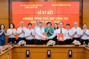 Liên hiệp các tổ chức hữu nghị thành phố Hà Nội phối hợp Đảng ủy phường Việt Hưng thúc đẩy đối ngoại nhân dân