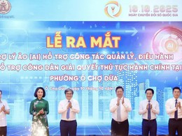 Phường Ô Chợ Dừa ra mắt trợ lý ảo AI hỗ trợ điều hành, giải quyết thủ tục hành chính
