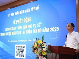 Tây Hồ phát động phong trào “Bình dân học vụ số”, đưa AI đến gần người dân