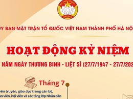 Hà Nội triển khai nhiều hoạt động ý nghĩa kỷ niệm 78 năm Ngày Thương binh-Liệt sĩ