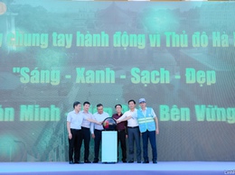 Hà Nội ra quân tổng vệ sinh môi trường trên địa bàn 126 xã, phường