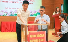 Quốc Oai: Lan tỏa tinh thần nhân ái từ lễ phát động ủng hộ đồng bào vùng bão