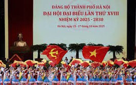 Công nhận công trình và khen thưởng chào mừng Đại hội đại biểu Đảng bộ thành phố Hà Nội lần thứ XVIII, nhiệm kỳ 2025-2030