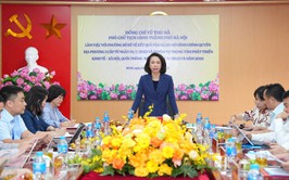 Phó Chủ tịch UBND Thành phố Vũ Thu Hà làm việc với phường Bồ Đề về kết quả triển khai mô hình chính quyền địa phương hai cấp