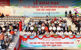 Hơn 2000 vận động viên tham dự Khai mạc Đại hội Thể dục thể thao phường Hoàng Liệt