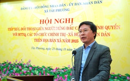 Xã Tây Phương tổ chức Hội nghị tiếp xúc, đối thoại giữa người đứng đầu cấp ủy, chính quyền với MTTQ, các đoàn thể và Nhân dân năm 2025