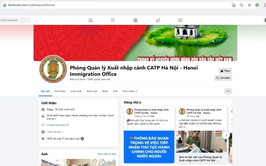 Công an Hà Nội tiếp nhận thông tin người nước ngoài vi phạm pháp luật về xuất nhập cảnh qua trang Facebook