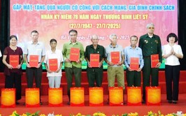 Phường Bồ Đề tổ chức gặp mặt người có công nhân kỷ niệm 78 năm Ngày Thương binh - Liệt sĩ 27/7