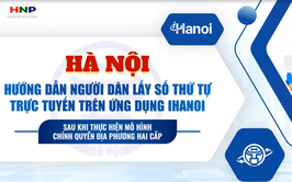 Hướng dẫn người dân lấy số thứ tự trực tuyến trên ứng dụng iHanoi