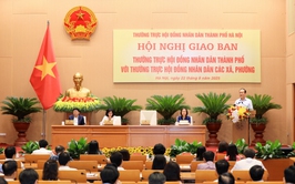 Thường trực HĐND Thành phố giao ban với Thường trực HĐND các xã, phường