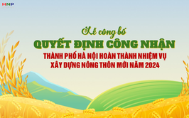 Thành phố Hà Nội hoàn thành nhiệm vụ xây dựng Nông thôn mới năm 2024