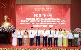 Tây Hồ tổng kết công tác tổ chức Đại hội và triển khai Nghị quyết Đại hội Đảng bộ phường lần thứ I