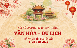 Hà Nội tổ chức nhiều hoạt động văn hóa, du lịch dịp Tết Nguyên đán Bính Ngọ 2026