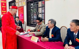 Cử tri xã Ô Diên nô nức đi bỏ phiếu bầu cử