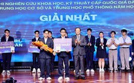 Hà Nội dẫn đầu với 11 dự án đoạt giải Cuộc thi nghiên cứu khoa học, kỹ thuật cấp quốc gia