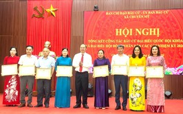 Xã Chuyên Mỹ: Biểu dương, khen thưởng nhiều tập thể, cá nhân trong công tác bầu cử