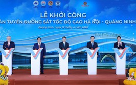 Khởi công dự án tuyến đường sắt tốc độ cao Hà Nội - Quảng Ninh