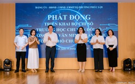 Phúc Lợi triển khai Bộ chỉ số đánh giá trường học chuyển đổi số, trường học văn minh hạnh phúc, tổ dân phố chuyển đổi số