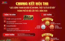 Chung kết Hội thi “Lực lượng tham gia bảo vệ an ninh, trật tự ở cơ sở giỏi”
