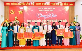 Chung khảo Hội thi “Báo cáo viên, tuyên truyền viên giỏi” xã Phú Nghĩa