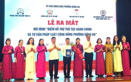 Phường Đống Đa ra mắt điểm hỗ trợ thủ tục hành chính và tư vấn pháp luật cộng đồng