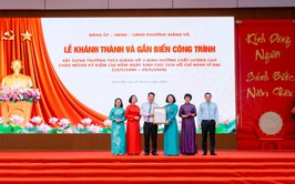 Khánh thành, gắn biển công trình Trường THCS Giảng Võ 2 định hướng chất lượng cao