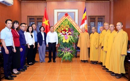 Chủ tịch UBND thành phố Hà Nội Vũ Đại Thắng thăm, chúc mừng Đại lễ Phật đản Phật lịch 2570