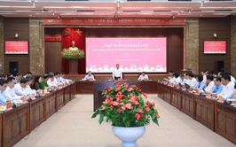 Thủ tướng Chính phủ Lê Minh Hưng làm việc với Ban Thường vụ Thành ủy Hà Nội