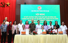 Hội Nông dân thành phố Hà Nội, Đà Nẵng và Đồng Nai ký kết phối hợp giai đoạn 2026-2030