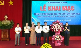 Xã Ô Diên khai mạc Tuần lễ hưởng ứng học tập suốt đời và phát động phong trào thi đua đổi mới sáng tạo, chuyển đổi số