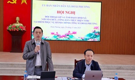 UBND xã Đoài Phương tăng cường đối thoại, nâng cao chất lượng giải quyết thủ tục hành chính