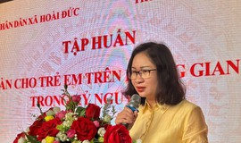 UBND xã Hoài Đức tổ chức tập huấn an toàn cho trẻ em trên không gian mạng trong kỷ nguyên số
