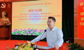 UBND phường Phú Thượng tổ chức Hội nghị đối thoại với cá nhân, tổ chức về giải quyết TTHC