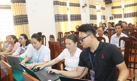Xã Trần Phú tập huấn sử dụng “HanoiWork” cho cán bộ, công chức, viên chức