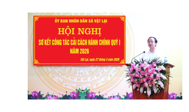 Vật Lại nâng cao chất lượng cải cách hành chính và tỷ lệ giải quyết hồ sơ đúng hạn