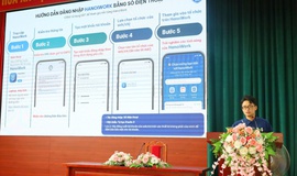 Phường Tùng Thiện tập huấn sử dụng Không gian làm việc số (HanoiWork)