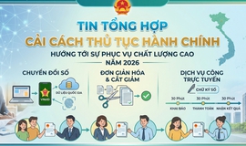 Tin tổng hợp lĩnh vực Thủ tục hành chính từ ngày 13/04 đến ngày 17/04
